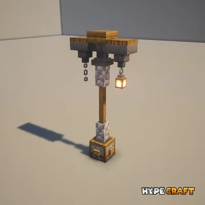 Step 12 of a cobblestone lamp
